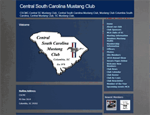Tablet Screenshot of centralscmustangclub.org